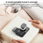 Yesido DS23 5 in 1 Multifunction Clock Wireless Fast Charge Station, For Samsung Phone Series / Watch / EarPods - Image 10