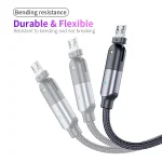 2.4A USB to Micro USB 180 Degree Rotating Elbow Charging Cable, 1.2m Micro USB, 2m Micro USB - Image 12