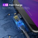 2.4A USB to Micro USB 180 Degree Rotating Elbow Charging Cable, 1.2m Micro USB, 2m Micro USB - Image 8