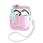 Automatic Pop-up Cover Holder Earphone Case with Switch Lock, For AirPods 3