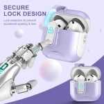 Automatic Pop-up Cover Holder Earphone Case with Switch Lock, For AirPods Pro 2 - Image 5