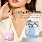 Automatic Pop-up Cover Holder Earphone Case with Switch Lock, For AirPods Pro 2 - Image 7