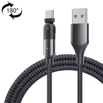3A USB to USB-C / Type-C 180 Degree Rotating Elbow Charging Cable, 1.2m Type-C, 2m Type-C