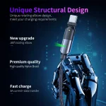 3A USB to USB-C / Type-C 180 Degree Rotating Elbow Charging Cable, 1.2m Type-C, 2m Type-C - Image 7