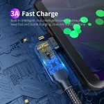 3A USB to USB-C / Type-C 180 Degree Rotating Elbow Charging Cable, 1.2m Type-C, 2m Type-C - Image 8