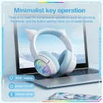 ONIKUMA B5 RGB BT / Wired / 2.4G Fox Shaped Headphones - Image 4