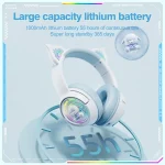 ONIKUMA B5 RGB BT / Wired / 2.4G Fox Shaped Headphones - Image 5