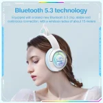 ONIKUMA B5 RGB BT / Wired / 2.4G Fox Shaped Headphones - Image 6