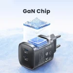 USAMS CC305 T66 45W Dual USB-C / Type-C GaN Fast Charger, EU Plug, CC305 - Image 7