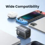 USAMS CC306 T66 45W Dual USB-C / Type-C GaN Fast Charger, US Plug, CC306 - Image 7