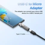 3A Digital Charge Adapter, Type-C Female to Micro USB Male - Image 5