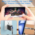 3A Digital Charge Adapter, Type-C Male to Micro USB Female - Image 6