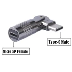 3A Digital Charge Adapter, Type-C Male to Micro USB Female - Image 7