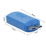 USB3.0 Mobile Hard Drive Computer Adapter, Type-C Female to Micro USB Male - Image 2