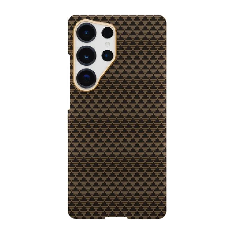 Metal Frame Nanofiber MagSafe Magnetic Phone Case, For Samsung Galaxy S25 Ultra 5G