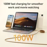 Momax Mag.Link Magnetic 100W USB-C / Type-C to USB-C / Type-C Data Cable, DC62 2m - Image 3