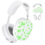 3 in 1 Cow Texture Headphones Silicone Protective Case, For Apple AirPods Max