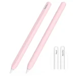 Integrated Anti-roll Silicone Protective Stylus Pen Case, For Apple Pencil 2 / Pro