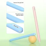 Integrated Anti-roll Silicone Protective Stylus Pen Case, For Apple Pencil 2 / Pro - Image 4