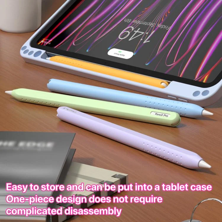 EDA0079219_B5.webp Integrated Anti-roll Silicone Protective Stylus Pen Case, For Apple Pencil 2 / Pro - Image 6