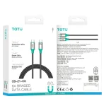 TOTU CB-21-CC 60W USB-C / Type-C to Type-C Aluminum Alloy Braided Data Cable, CB-21-CC - Image 2