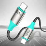 TOTU CB-21-CC 60W USB-C / Type-C to Type-C Aluminum Alloy Braided Data Cable, CB-21-CC - Image 3