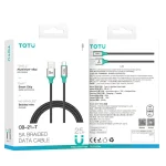 TOTU CB-21-T 25W USB to Type-C Aluminum Alloy Braided Data Cable, CB-21-T - Image 2