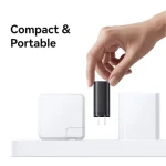 USAMS CC300 65W Fast Charger With Retractable USB-C / Type-C Cable, US Plug - Image 7