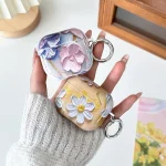 Oil Painting TPU Water Sticker Earphone Case, For AirPods 1 / 2 - Image 3