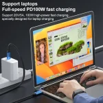 YCE-V292B 100W Type-C to Type-C with E-marker Full Function Data Cable, Length: 1.8m, YCE-V292B - Image 3