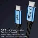 YCE-V292B 100W Type-C to Type-C with E-marker Full Function Data Cable, Length: 1.8m, YCE-V292B - Image 9