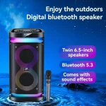 Yesido YSW29 Outdoor Ambient Light Digital Bluetooth Speaker with Microphone, YSW29 - Image 6