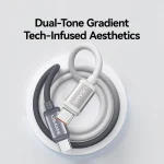 USAMS SJ756 Type-C to Type-C 60W Dual Color Aluminum Alloy Fast Charging Data Cable, Type-C to Type-C - Image 3