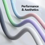 USAMS SJ756 Type-C to Type-C 60W Dual Color Aluminum Alloy Fast Charging Data Cable, Type-C to Type-C - Image 4