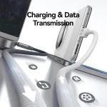 USAMS SJ756 Type-C to Type-C 60W Dual Color Aluminum Alloy Fast Charging Data Cable, Type-C to Type-C - Image 7