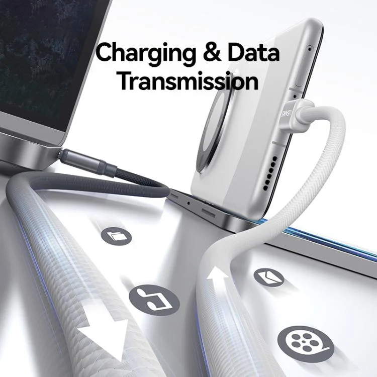 EDA0079747_B6.webp USAMS SJ756 Type-C to Type-C 60W Dual Color Aluminum Alloy Fast Charging Data Cable, Type-C to Type-C - Image 7