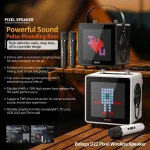 WK Beluga D22 Pixel Desktop Wireless Bluetooth Speaker - Image 3