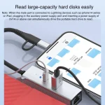 Type-C / 8 Pin to Type-C RJ45 USB-A HUB Expand Converter, Type-C / 8 Pin - Image 5