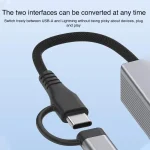 Type-C / 8 Pin to Type-C RJ45 USB-A HUB Expand Converter, Type-C / 8 Pin - Image 7
