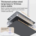 X10 Square Base Infinitely Adjustable Floor Stand Phone Tablet PC Live Broadcast Bracket, X10 - Image 11