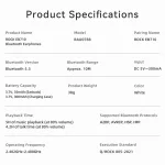 ROCK EB710 RAU0788 Bluetooth 5.3 Wireless Earphones, EB710 - Image 12