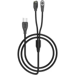 2 in 1 Earphone & Smart Watch Charging Adapter Cable for Shokz & Garmin, Type-C, USB