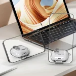 Clear Armor Security Lock Wireless Earphones Case with Hook & Holder, For AirPods 4, For AirPods Pro / Pro 2 - Image 3