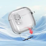 Clear Armor Security Lock Wireless Earphones Case with Hook & Holder, For AirPods 4, For AirPods Pro / Pro 2 - Image 5