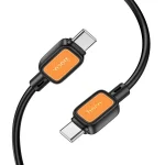 hoco X108 Benefit 1m Silicone Fast Charging Data Cable, Type-C to Type-C, USB to Type-C - Image 2
