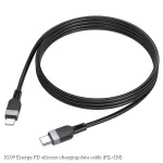 hoco X109 Energy 1m PD Silicone Fast Charging Data Cable, Type-C to 8 Pin - Image 5