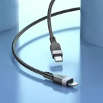 hoco X109 Energy 3m Silicone Fast Charging Data Cable, Type-C to 8 Pin - Image 6