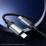 hoco X117 1m Star PD 27W Fast Charging Data Cable, Type-C to 8 Pin - Image 6