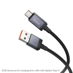 hoco X118 Generous 1m 5A Fast Charging Data Cable with Display, USB to Type-C - Image 2