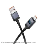hoco X118 Generous 1m 5A Fast Charging Data Cable with Display, USB to Type-C - Image 3